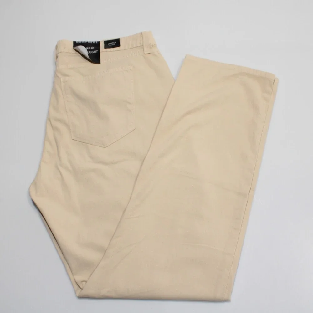 Monfrere NWT Jeans Size 38 US Deniro Slim Straight in Beige Cotton Blend